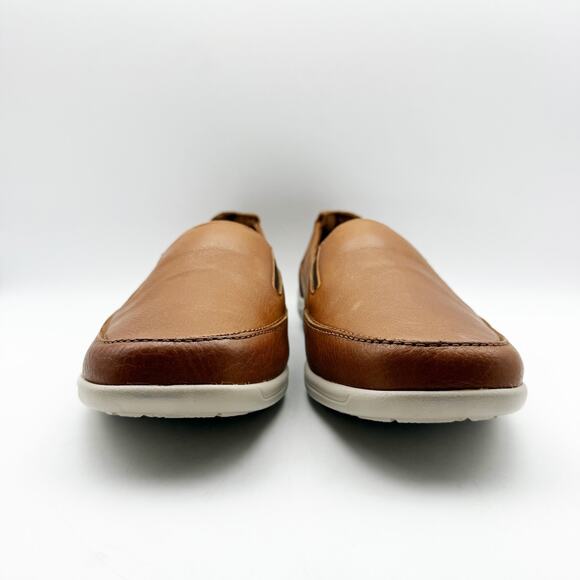 SAS Mens Weekender Loafer US Size 12.5 EU 45 Brown Leather Slip On Round Toe NIB - Picture 9 of 14